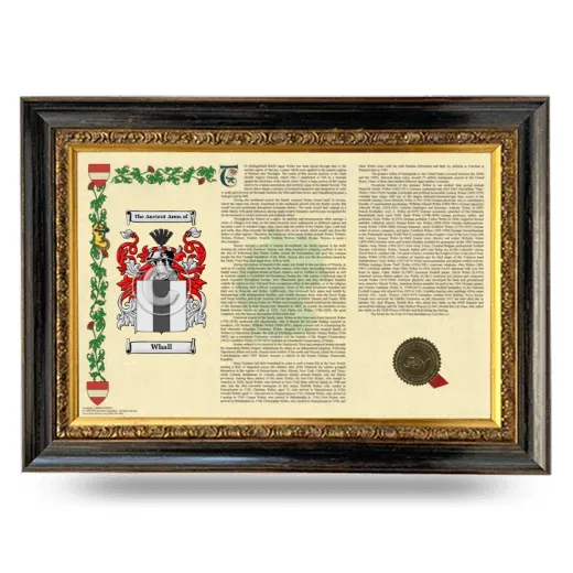 Whall Armorial Landscape Framed - Heirloom