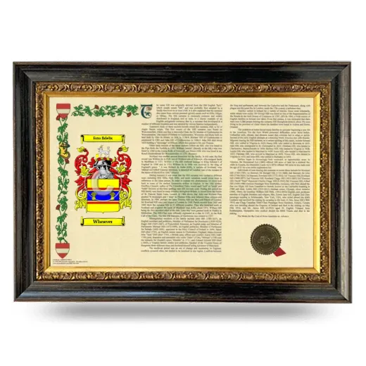 Wheaver Armorial Landscape Framed - Heirloom