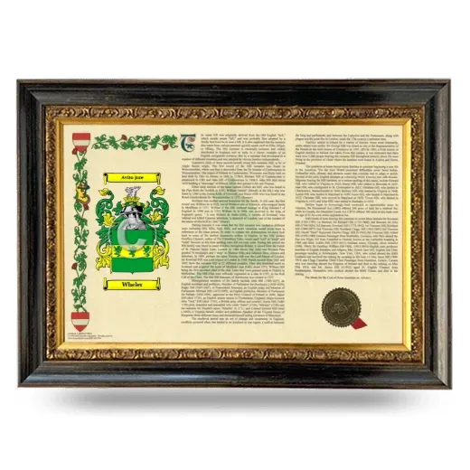 Wheler Armorial Landscape Framed - Heirloom