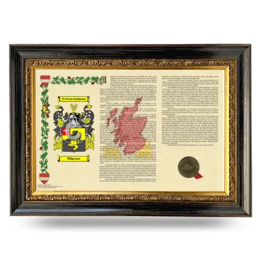 Wherter Armorial Landscape Framed - Heirloom