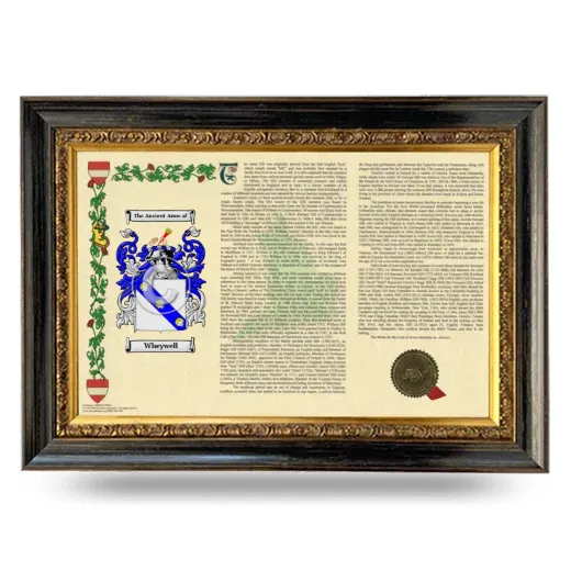 Wheywell Armorial Landscape Framed - Heirloom