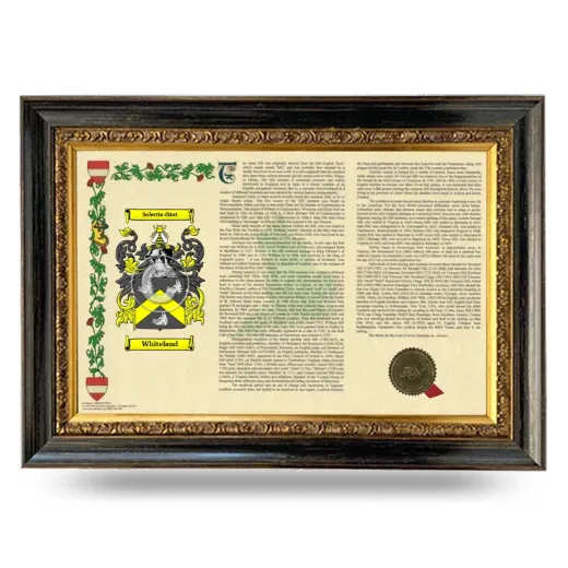 Whiteland Armorial Landscape Framed - Heirloom