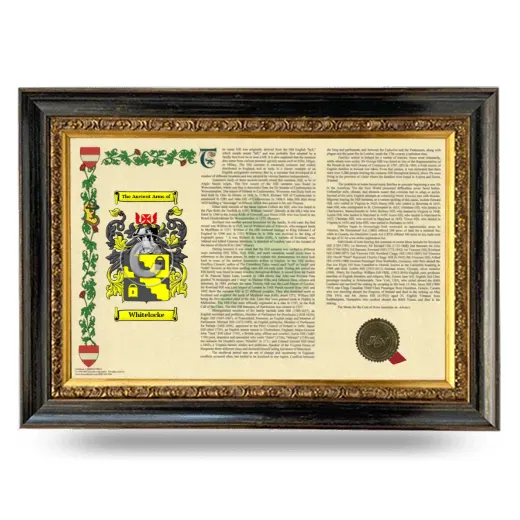Whitelocke Armorial Landscape Framed - Heirloom