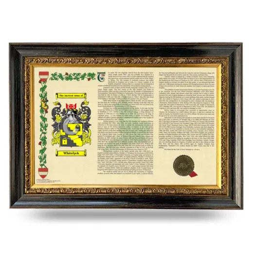 Whitelyck Armorial Landscape Framed - Heirloom
