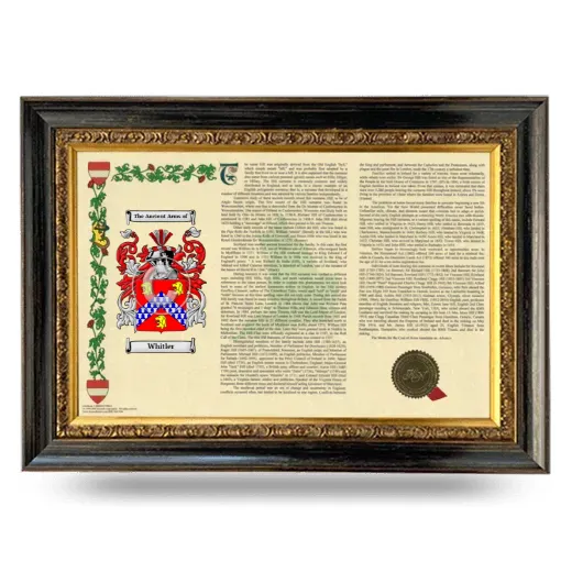 Whitler Armorial Landscape Framed - Heirloom