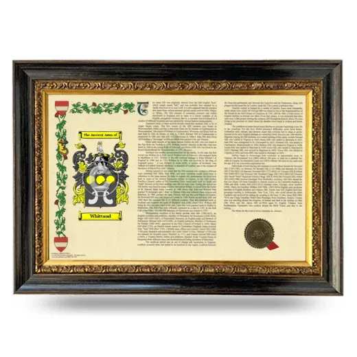 Whittand Armorial Landscape Framed - Heirloom