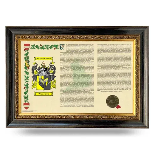 Whytemyn Armorial Landscape Framed - Heirloom