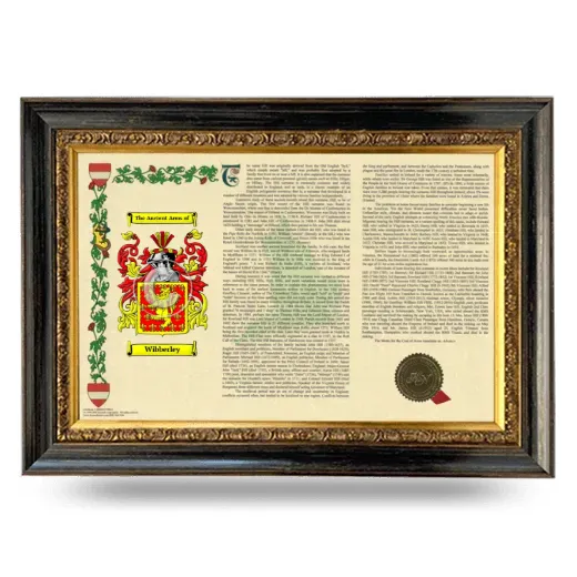 Wibberley Armorial Landscape Framed - Heirloom