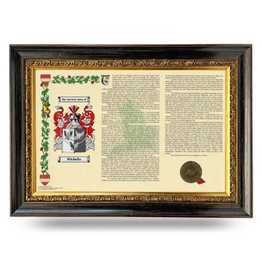 Wichello Armorial Landscape Framed - Heirloom