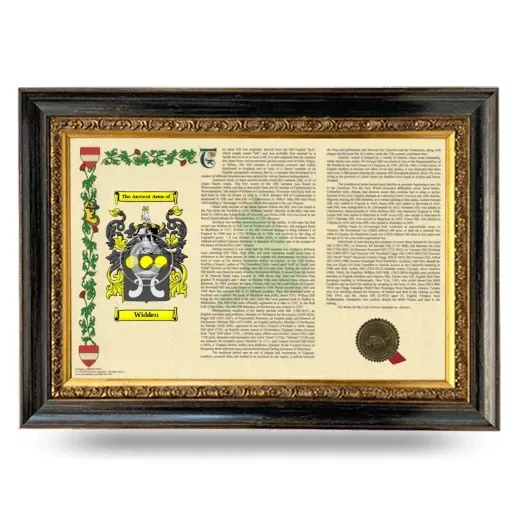 Widden Armorial Landscape Framed - Heirloom