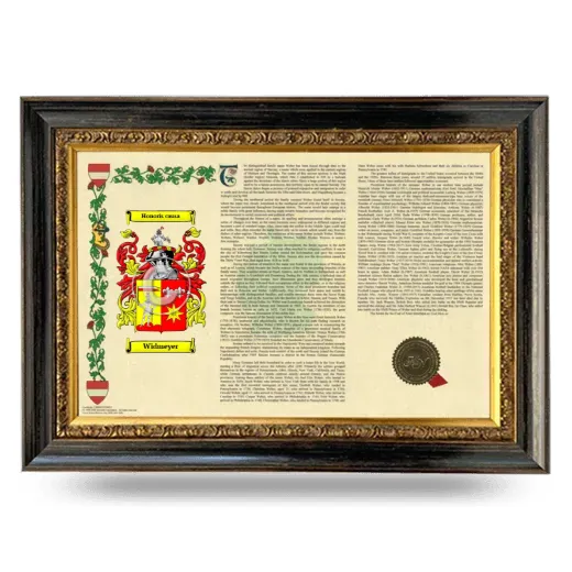 Widmeyer Armorial Landscape Framed - Heirloom