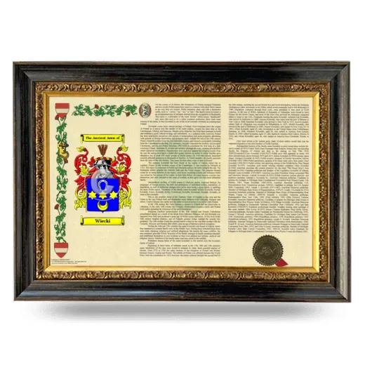 Wiecki Armorial Landscape Framed - Heirloom