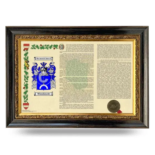 Wienskowski Armorial Landscape Framed - Heirloom