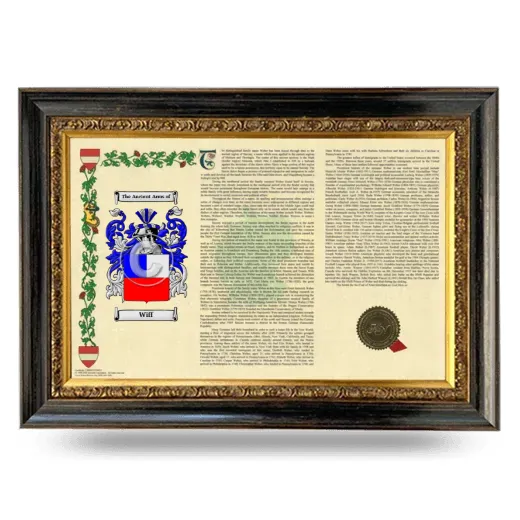 Wiff Armorial Landscape Framed - Heirloom