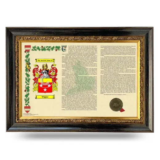 Wigint Armorial Landscape Framed - Heirloom