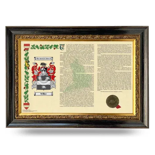 Wilber Armorial Landscape Framed - Heirloom