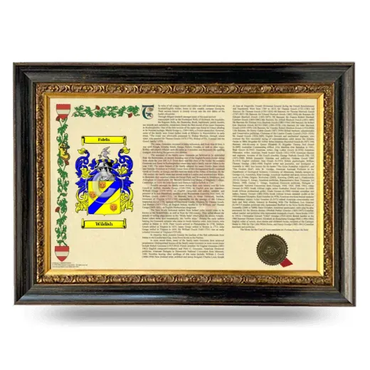 Wildish Armorial Landscape Framed - Heirloom