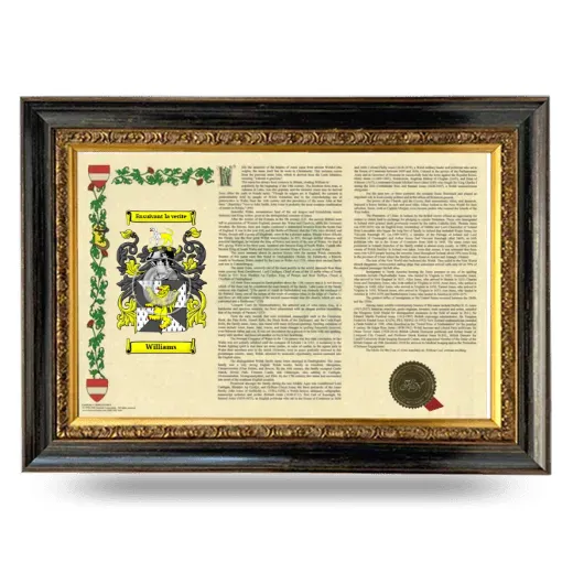 Williams Armorial Landscape Framed - Heirloom