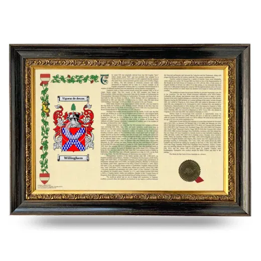 Willingham Armorial Landscape Framed - Heirloom