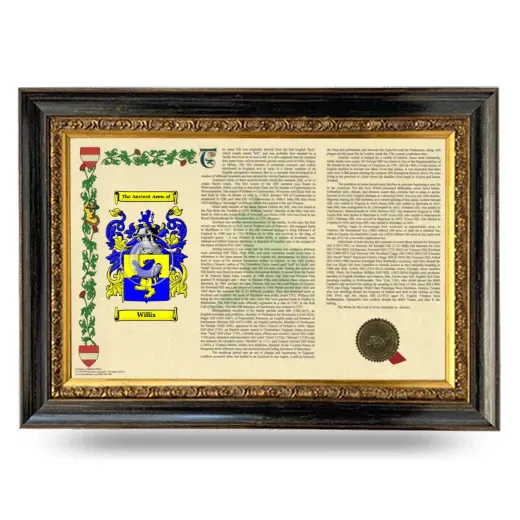 Willix Armorial Landscape Framed - Heirloom