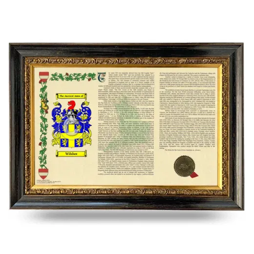 Wilsher Armorial Landscape Framed - Heirloom