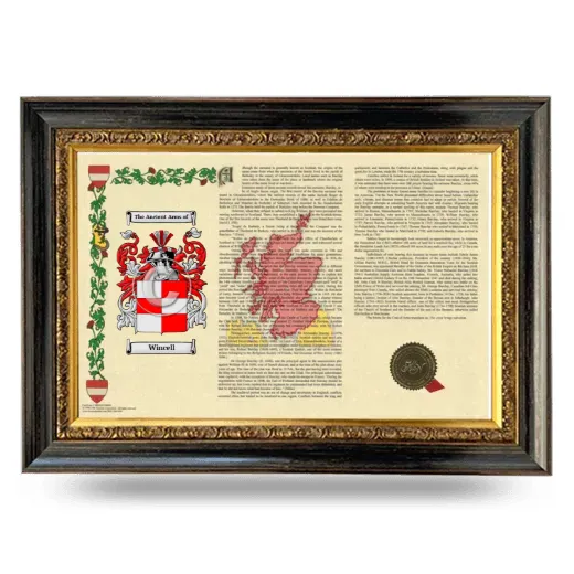 Wincell Armorial Landscape Framed - Heirloom