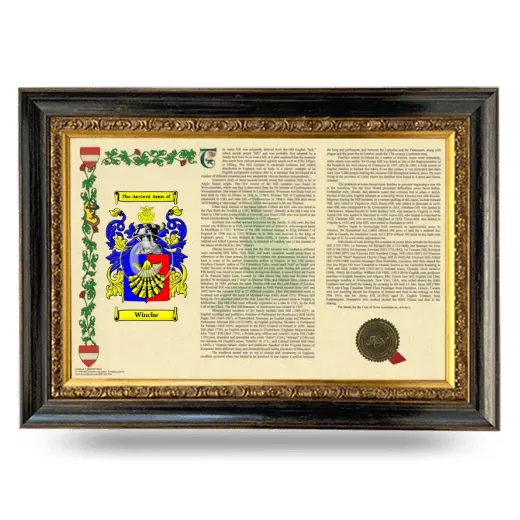 Winche Armorial Landscape Framed - Heirloom