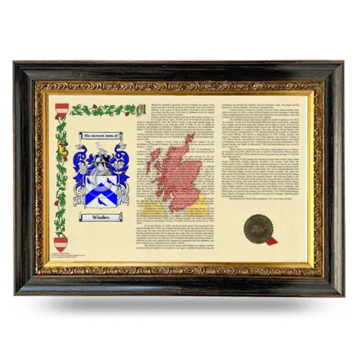 Winden Armorial Landscape Framed - Heirloom