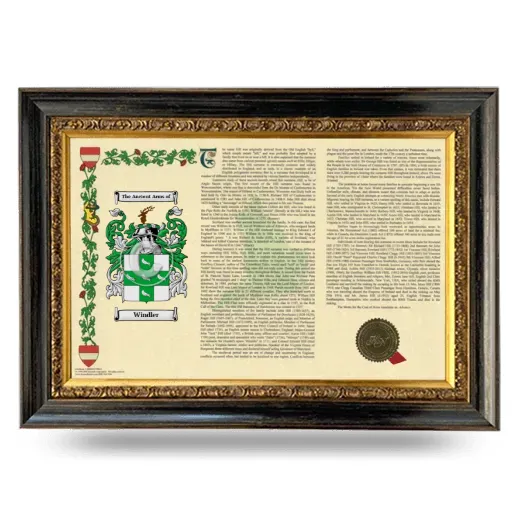 Windler Armorial Landscape Framed - Heirloom