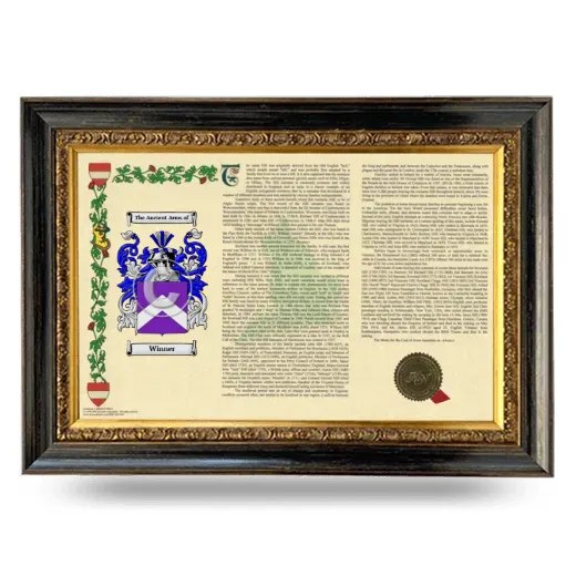 Winner Armorial Landscape Framed - Heirloom