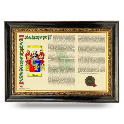 Winstan Armorial Landscape Framed - Heirloom