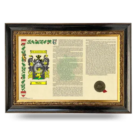 Wische Armorial Landscape Framed - Heirloom