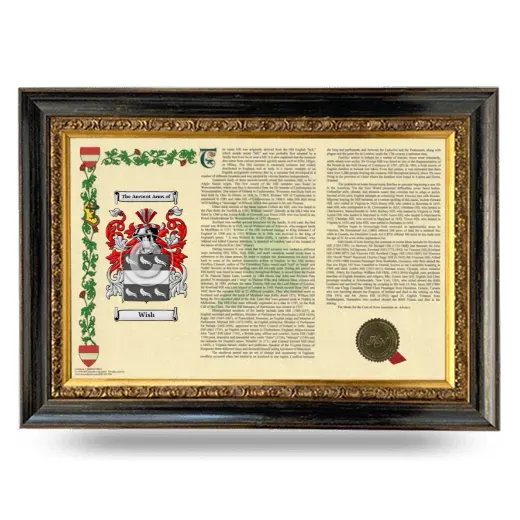 Wish Armorial Landscape Framed - Heirloom