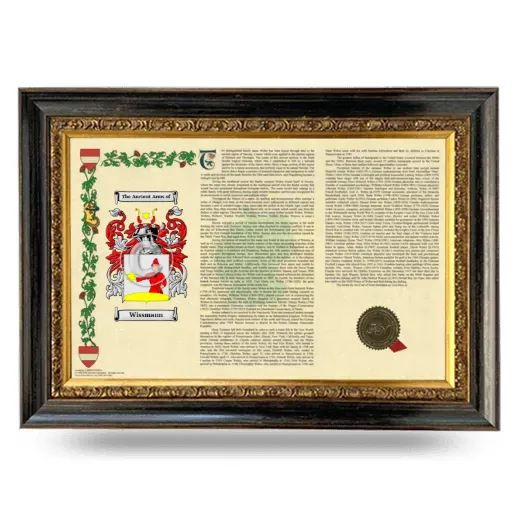 Wissmann Armorial Landscape Framed - Heirloom