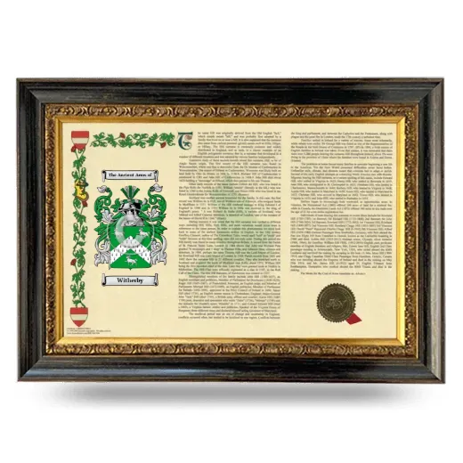 Witherby Armorial Landscape Framed - Heirloom