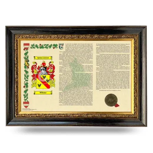 Witone Armorial Landscape Framed - Heirloom