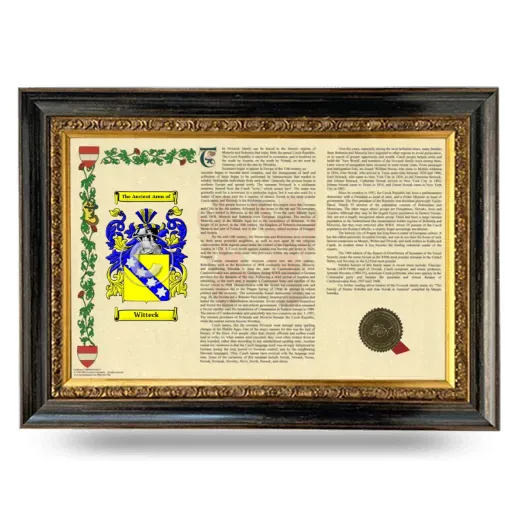 Witteck Armorial Landscape Framed - Heirloom