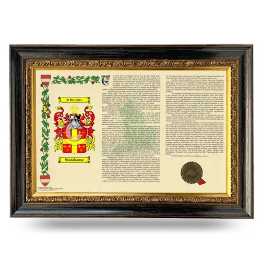 Wodehouse Armorial Landscape Framed - Heirloom