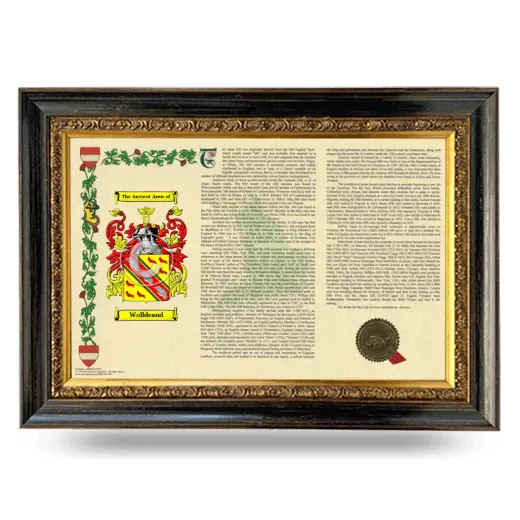 Wolldeand Armorial Landscape Framed - Heirloom