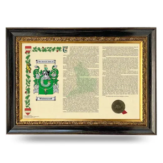 Wolstencroft Armorial Landscape Framed - Heirloom