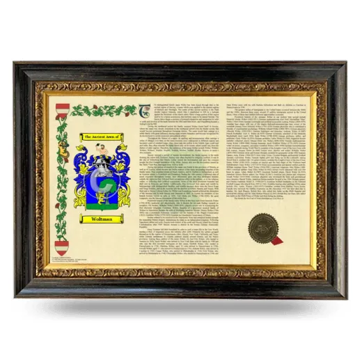 Woltman Armorial Landscape Framed - Heirloom