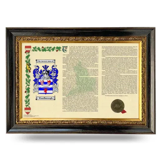 Woodborough Armorial Landscape Framed - Heirloom
