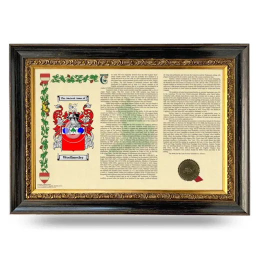 Woollmeslay Armorial Landscape Framed - Heirloom