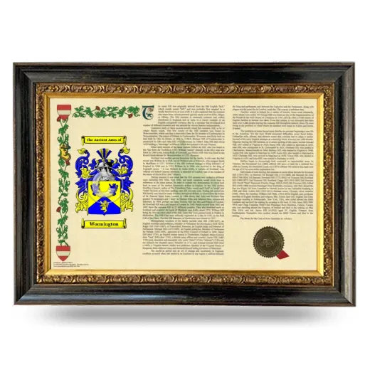 Wormington Armorial Landscape Framed - Heirloom