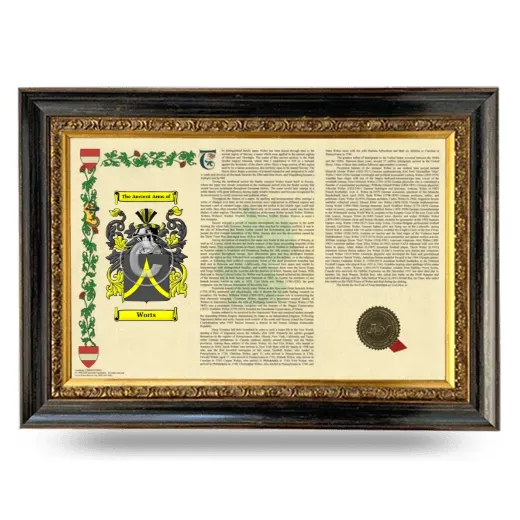 Worts Armorial Landscape Framed - Heirloom