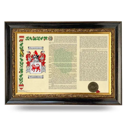 Wozniakiewicz Armorial Landscape Framed - Heirloom