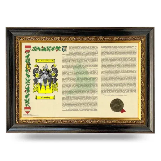 Wristeley Armorial Landscape Framed - Heirloom