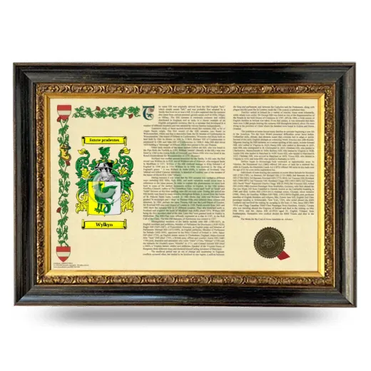 Wylkyn Armorial Landscape Framed - Heirloom