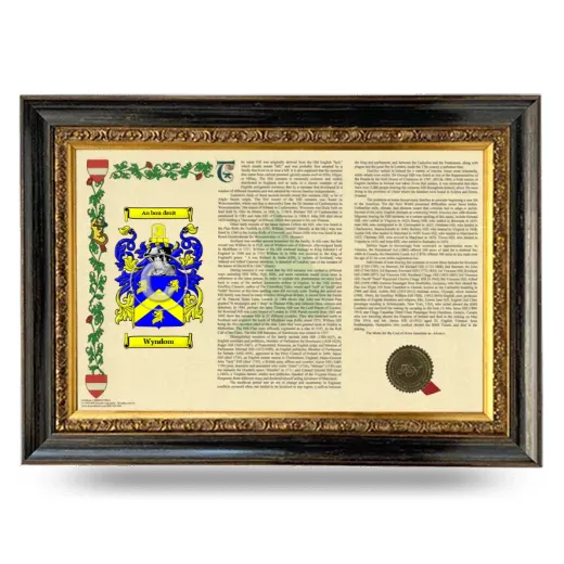 Wyndom Armorial Landscape Framed - Heirloom