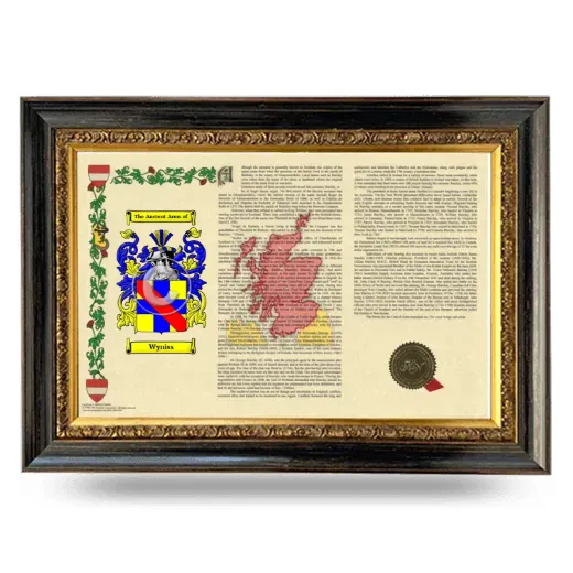 Wyniss Armorial Landscape Framed - Heirloom